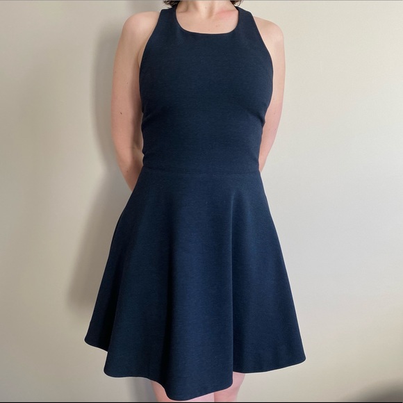 Kit and Ace Navy Mini-malist Dress Racer Back - Picture 3 of 7